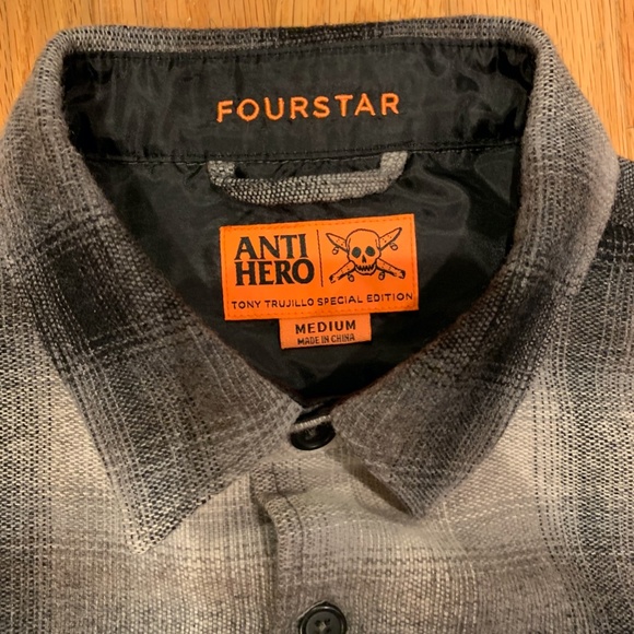 Fourstar X Anti Hero Tony Trujillo Flannel Size M - Picture 4 of 4
